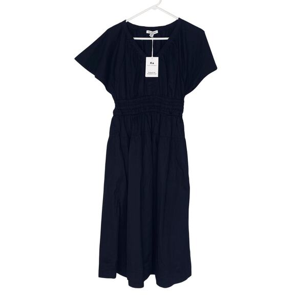 Free Assembly Black Dress XS Minimalist Elastic Waist NWT - Picture 1 of 5